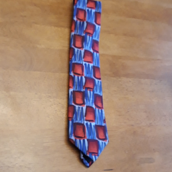 Red and blue Jerry Garcia tie - Picture 2 of 2